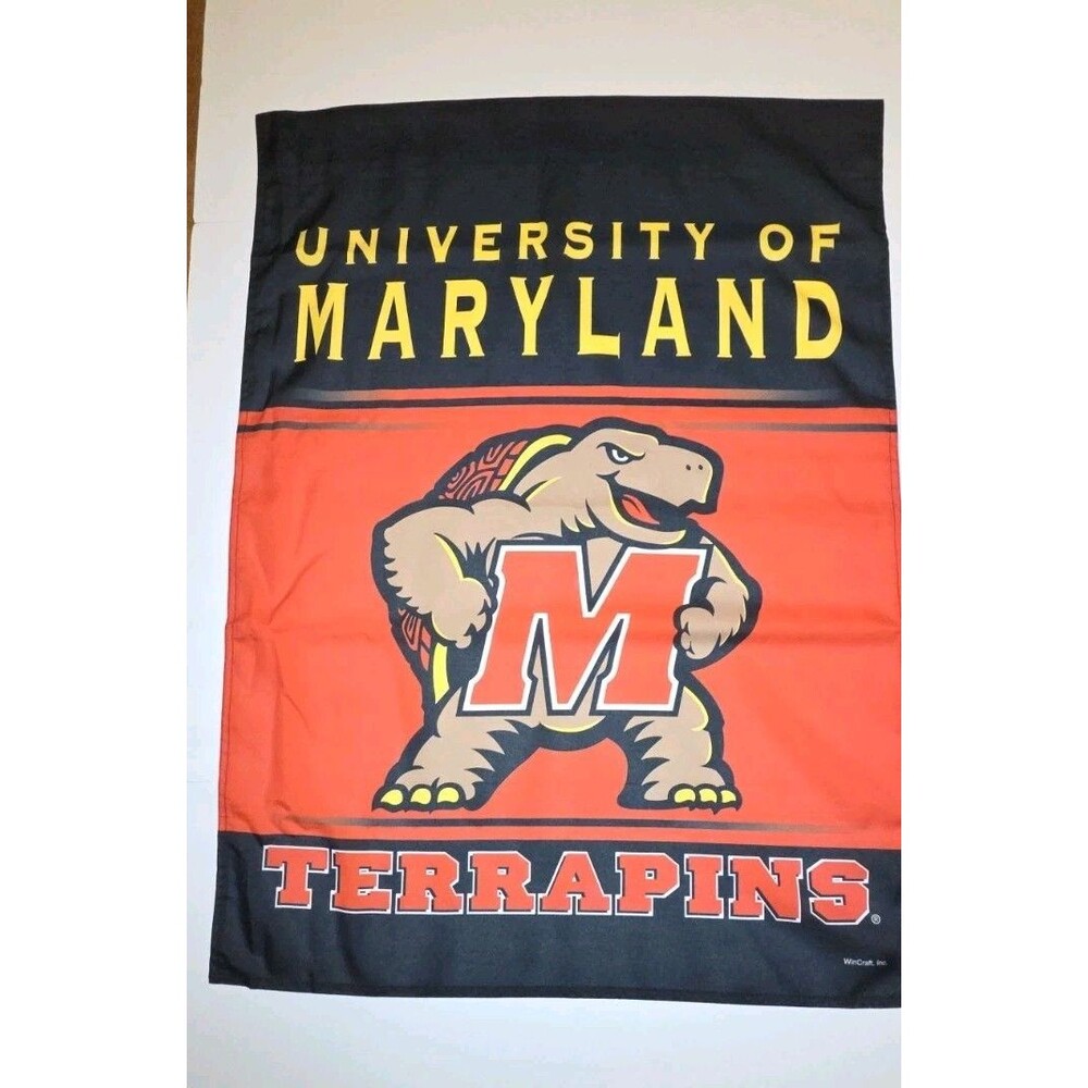 College mascot Wall Flags Big Ten Sports University Of Maryland Terrapins Fan